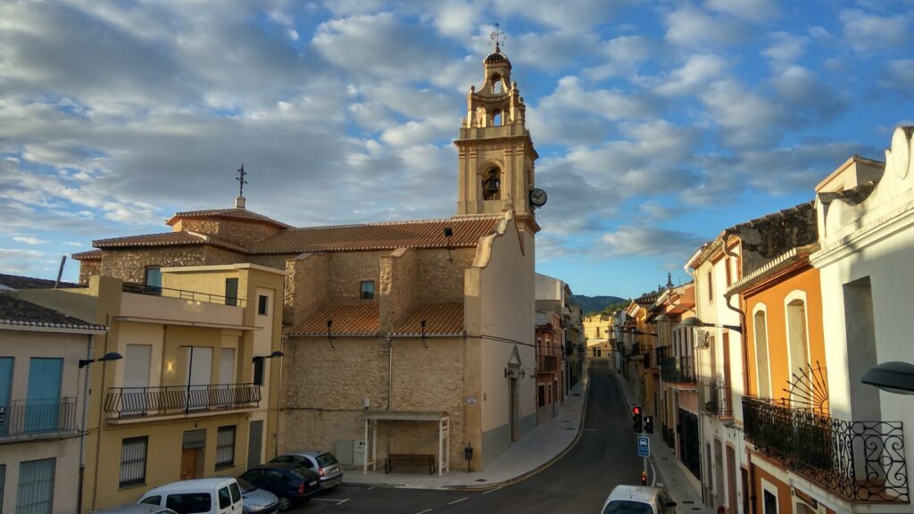 Vistas de Sagra. Carrer esglesia