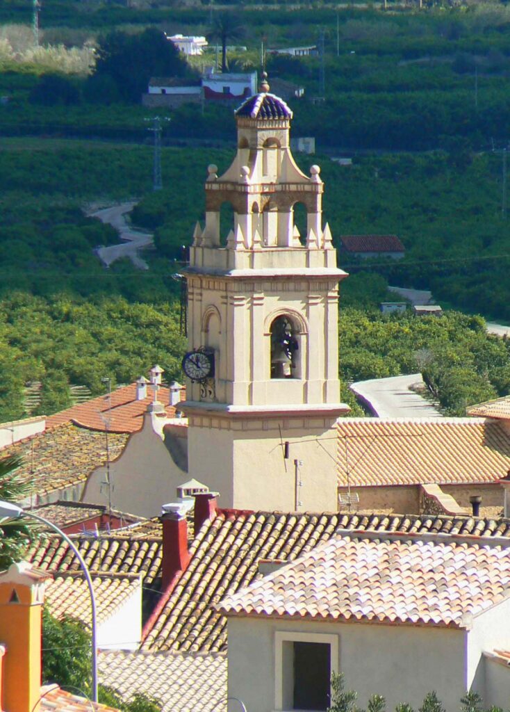 Vista campanari esglesia